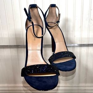 Michael Kors blue strap pumps